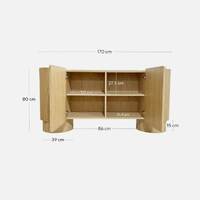 Henry 1.7m Sideboard Unit - Natural Oak