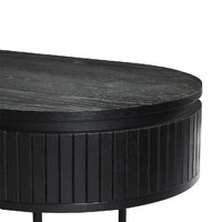 Nola 1.2m Wooden Coffee Table - Black