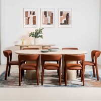 Mile Dining Table, Limestone