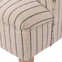 Monet Armchair, Off White & Oak White Wash