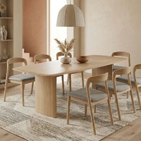 Rowan Dining Table Natural Oak 200cm