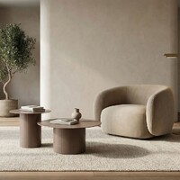 Juno Coffee Table, Matte Chestnut