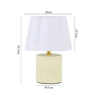 Miri Ribbon Bow Ceramic Table Lamp