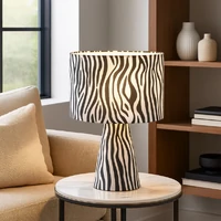 Momo Table Lamp, Zebra Print