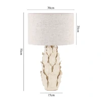Layered Leaf Ceramic Table Lamp