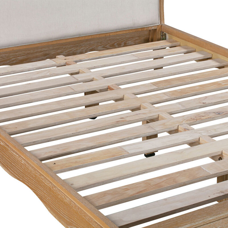 Milles Solid Oak Timber Bed Frame Wesco Hub