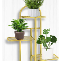 8Tier Gold Metal  Plant Flowerpot Display Rack