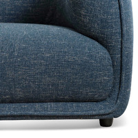 Jackson 3 Seater Fabric Sofa - Dark Blue