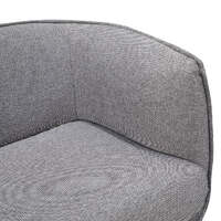 Jackson 3 Seater Fabric Sofa - Graphite Grey