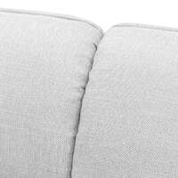 Jackson 3 Seater Fabric Sofa - Light Texture Grey