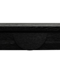 Chloe 140cm Console Table with Drawers - Textured Espresso Black