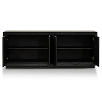 Chloe 2m Buffet Unit - Textured Espresso Black