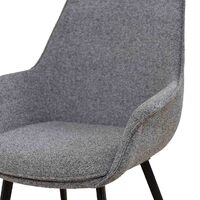 Set of 2 - Ariana Fabric Dining Chair - Spec Charcoal