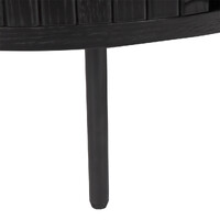 Nola 1.2m Wooden Coffee Table - Black