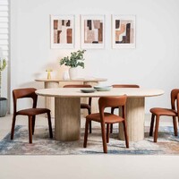 Mile Dining Table, Limestone