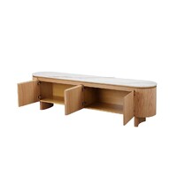 Lawrence TV Unit, Natural with Ceramic