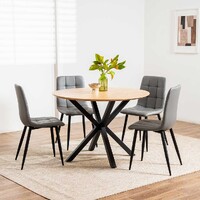 Vera Round Dining Table, Natural Ash