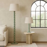 Pearl Orb Floor Lamp - Sage