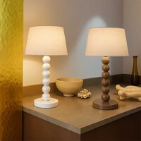 Pearl Orb Table Lamp - Toffee