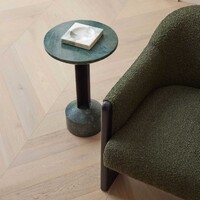 Ollie Armchair Green & Black