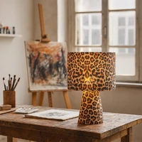 Momo Table Lamp, Leopard Print
