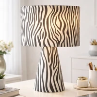 Momo Table Lamp, Zebra Print