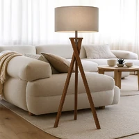 Easel Floor Lamp - Walnut