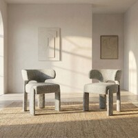 Grazia Dining Chair Blue Grey Set of 2