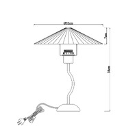 Piairie Table Lamp Black
