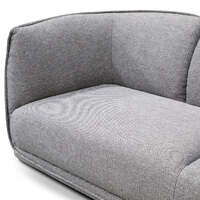 Jackson 3 Seater Fabric Sofa - Graphite Grey