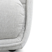 Jackson 3 Seater Fabric Sofa - Light Texture Grey
