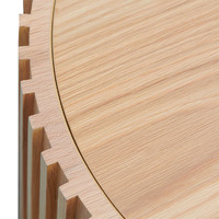 Francesca 1.3m Oval Coffee Table, Natural Oak