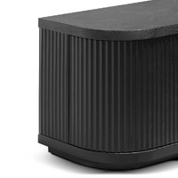 Cosmos 2m Veneer Top Entertainment TV Unit - Full Black