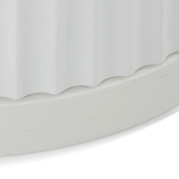 Cosmos Bedside Table - Full White