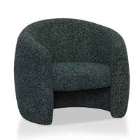 Monet Fabric Armchair - Green Boucle