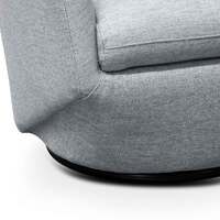 Blair Fabric Lounge Chair - Light Grey