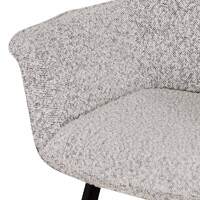 Set of 2 - Ariana Fabric Dining Chair - Pepper Boucle