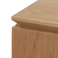 Koppar 1.77m Left Drawer Office Desk - Natural Oak