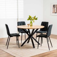 Vera Round Dining Table, Natural Ash