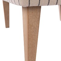 Monet Armchair, Off White & Oak White Wash