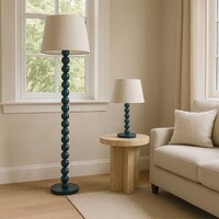 Pearl Orb Table Lamp - Cyan