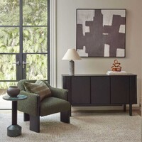 Ollie Armchair Green & Black