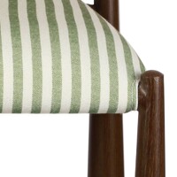 Emilie Set of 2 Dining Chair, Moss Walnut