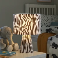 Momo Table Lamp, Zebra Print