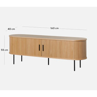 Danica 1.6m TV Entertainment Unit - Natural