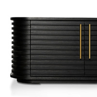 Nicole TV Entertainment Unit - Textured Espresso Black
