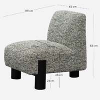 Danni Fabric Lounge Chair - Seaweed Green