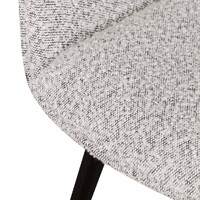 Set of 2 - Ariana Fabric Dining Chair - Pepper Boucle