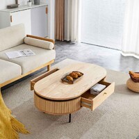 Nola 1.2m Wooden Coffee Table - Natural