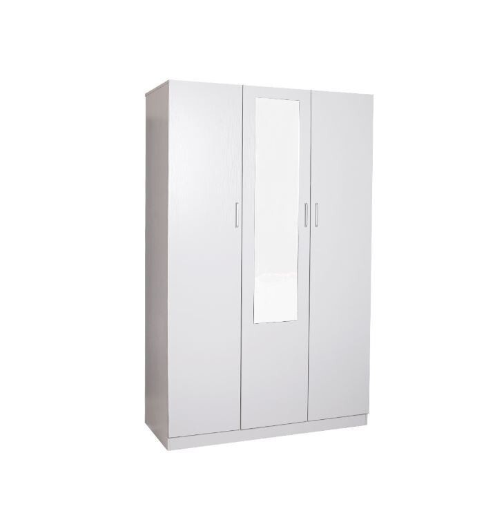 Redfern 3 Door Combo Wardrobe with Mirror White